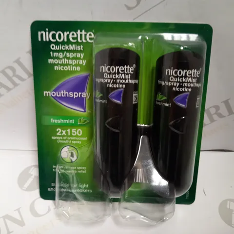 NICORETTE QUICKMIST 1MG MOUTHSPRAY FRESHMINT DUO – 150 SPRAYS