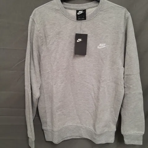 NIKE MENS SWEATSHIRT GREY SIZE S 