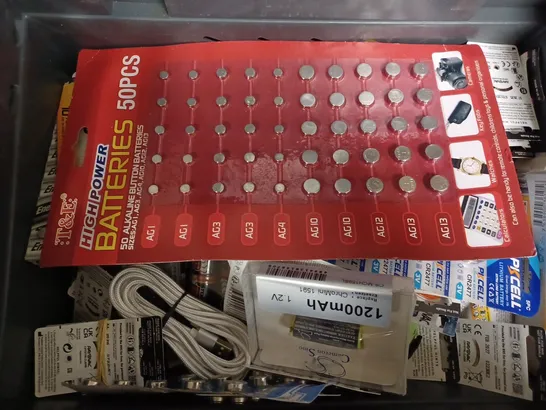 BOX OF APPROX 20 ASSORTED BATTERIES