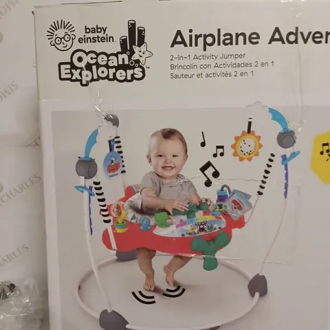 BABY EINSTEIN OCEAN EXPLORERS AIRPLANE ADVENURE 2-IN-1 ACTIVITY JUMPER 