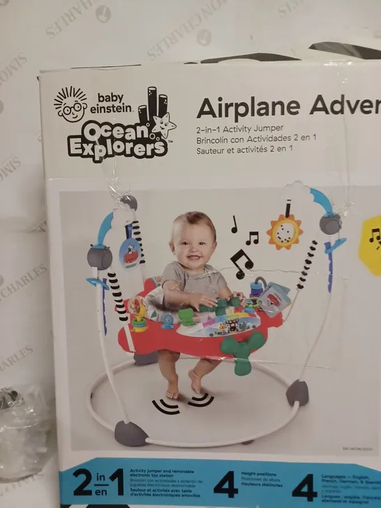 BABY EINSTEIN OCEAN EXPLORERS AIRPLANE ADVENURE 2-IN-1 ACTIVITY JUMPER 