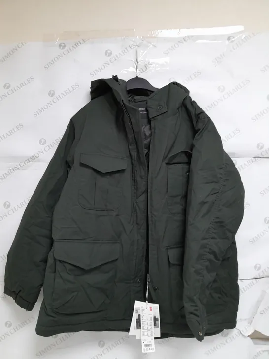 UNIQLO OLIVE ENGINEERED GARMENT COAT MEDIUM