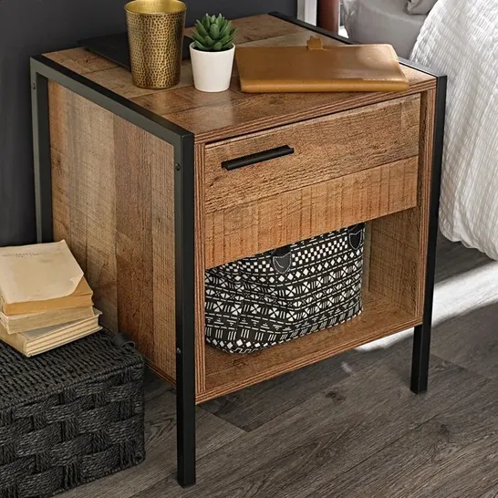 BOXED LEOLA BEDSIDE TABLE (1 BOX)