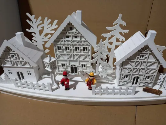 WHITE WOOD LIT VILLAGE SCENE RRP £34.99