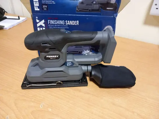 BOXED FERREX 20V LI-ION FINISHING SANDER