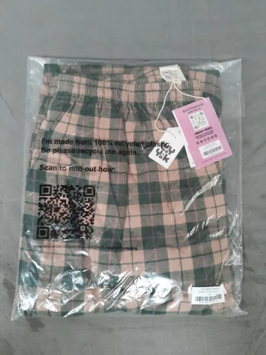 LUCY & YAK RUMI BALLOON TROUSERS IN TARTAN SIZE 20