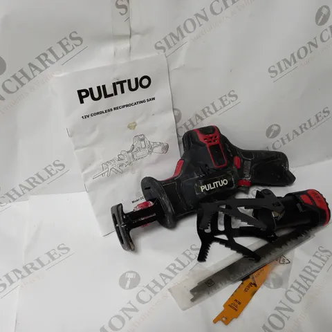 BOXED PULITUO 12 VOLT CORDLESS RECIPROCATING SAW 