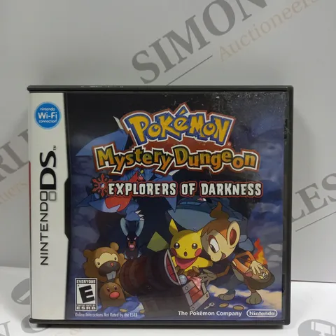 BOXED POKEMON MYSTERY DUNGEON EXPLORERS OF DARKNESS FOR NINTENDO DS