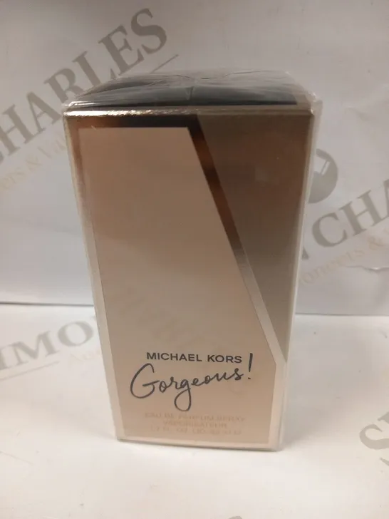 BOXED AND SEALED MICHEAL KORS GORGEOUS EAU DE PARFUM 50ML