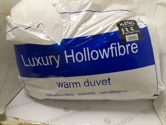 LUXURY KING BED SIZE HOLLOW FIBRE DUVET QUILT 13.5 TOG