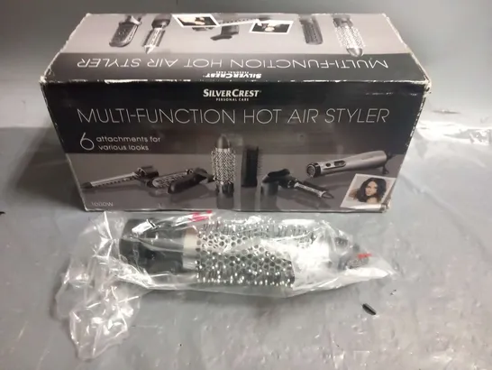 BOXED SILVER CREST MULTIFUNCTION HOT AIR STYLER 1000W