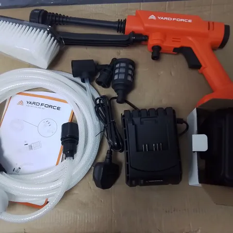 UNBOXED YARD FORCE 20V CORDLESS PRESSURE WASHER