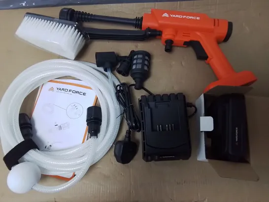 UNBOXED YARD FORCE 20V CORDLESS PRESSURE WASHER