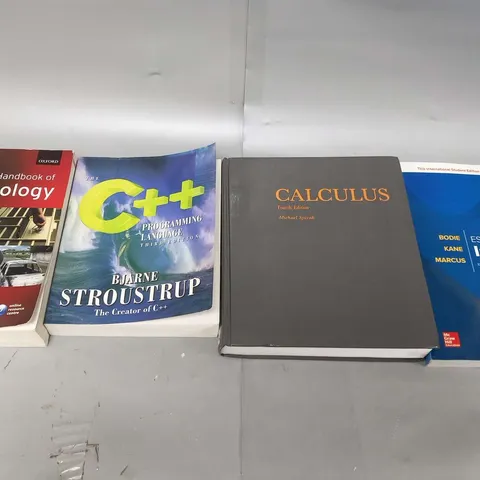 FOUR ASSORTED EDUCATIONAL BOOKS TO INCLUDE; THE OXFORD HANDBOOK OF CRIMINOLOGY FOURTH EDITION, THE C++ PROGRAMMING LANGUAGE THIRD EDITION