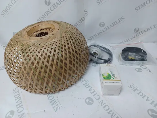 THATCHED BAMBOO CEILING LIGHT