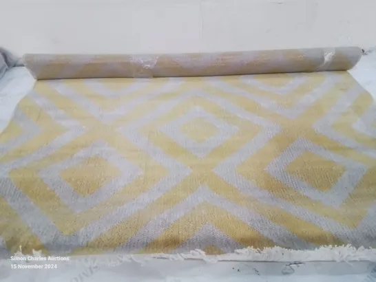 BRAND NEW PACO HOME 821 POCO YELLOW-WHITE 120X170CM RUG