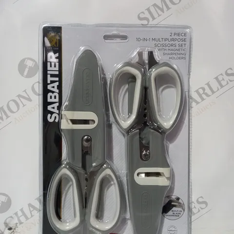 SABATIER EDGEKEEPER 2 PIECE 10-IN-1 MULTIPURPOSE SCISSORS SET