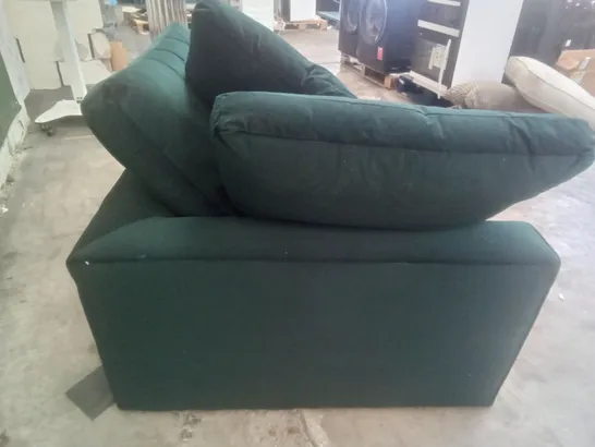 QUALITY DESIGNER EDEN CORNER UNIT - DARK GREEN VELVET FABRIC 