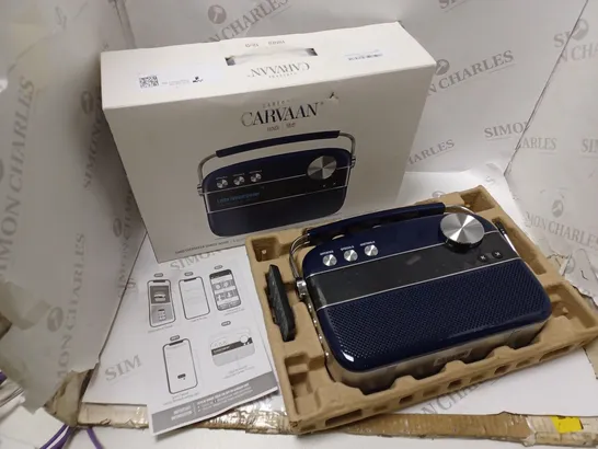 BOXED SAREGAMA CARAVAN FM/AM RADIO/AMP WITH BLUETOOTH, USB AND AUX IN. WITH ARIAL, REMOTE CONTROL AND INSTRUCTIONS