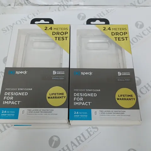 LOT OF 10 SPECK CLEAR CASES FOR SAMSUNG GALAXY S10+