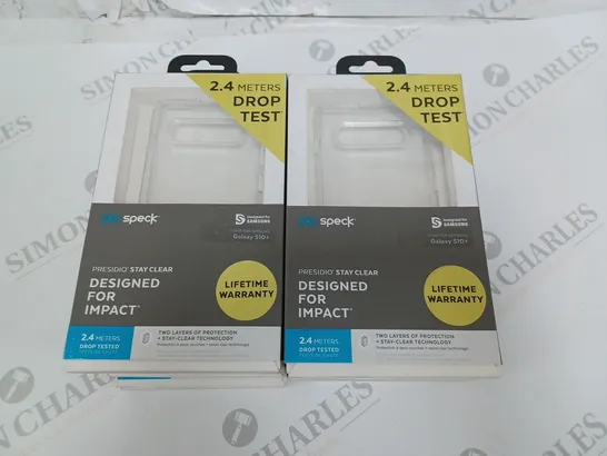 LOT OF 10 SPECK CLEAR CASES FOR SAMSUNG GALAXY S10+