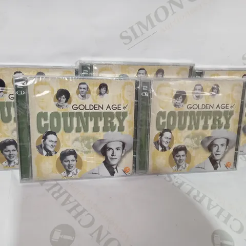 BOX OF APPROXIMATELY 20 GOLDEN AGE OF COUNTRY HEARTBREAK USA AUDIO CDS