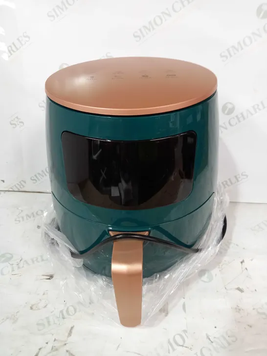 EXTRA LARGE CAPACITY AIR FRYER IN TEAL/ROSE GOLD COLOUR