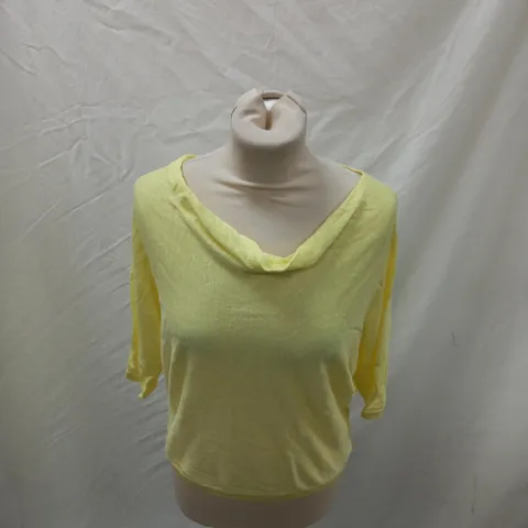 PHASE EIGHT ASHLEY KNIT TOP YELLOW UK XS