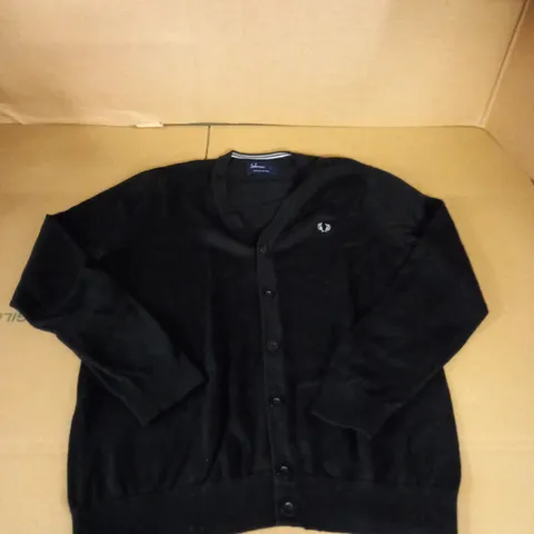 FRED PERRY MENS CARDIGAN SIZE LARGE