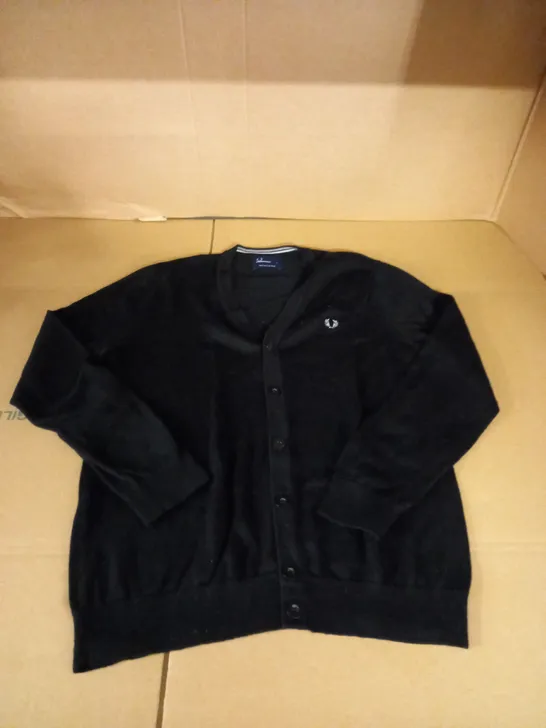 FRED PERRY MENS CARDIGAN SIZE LARGE