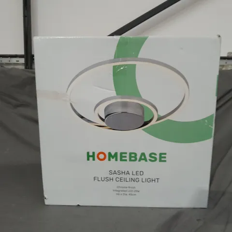 BOXED HOMEBASE SASHA LED FLUSH CEILING LIGHT