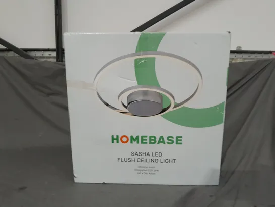 BOXED HOMEBASE SASHA LED FLUSH CEILING LIGHT