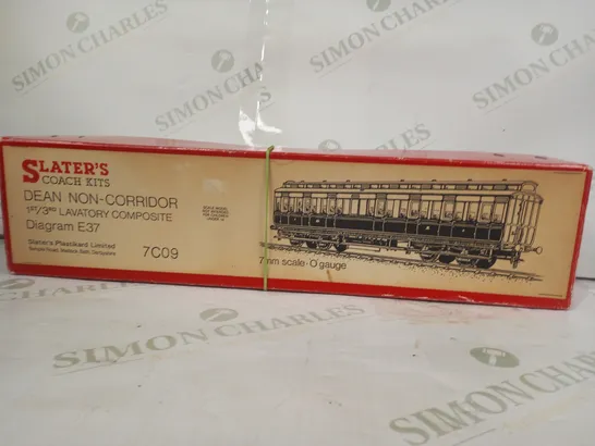 SLATER'S COACH KITS DEAN NON-CORRIDOR 1ST/3RD LAVATORY COMPOSITE 7MM SCALE 0 GAUGE MODEL KIT