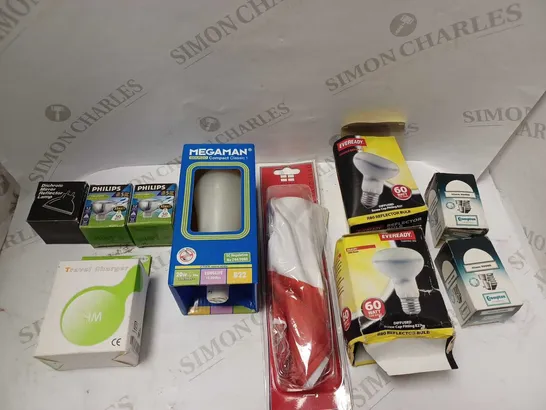 LOT OF 10 TO INCLUDE ENGLAND FLAG, TRAVEL CHARGER, ECT.