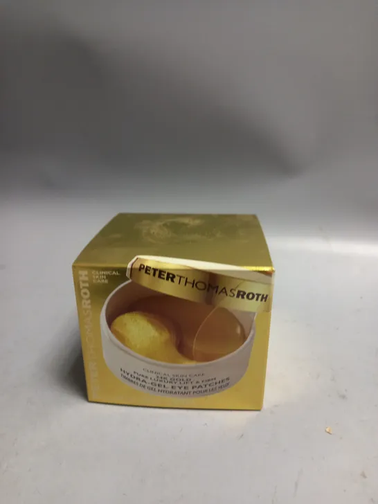 BOXED PETER THOMAS ROTH 24K GOLD HYDRA-GEL EYE PATCHES 30 PAIRS