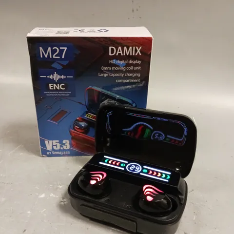 BOXED DAMIX M27 V5.3 WIRELESS BLUETOOTH EARPHONES 