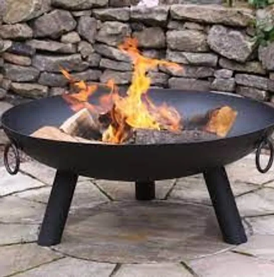 BOXED DAKOTA STEEL CHARCOAL/WOOD BURNING FIRE PIT (1 BOX)