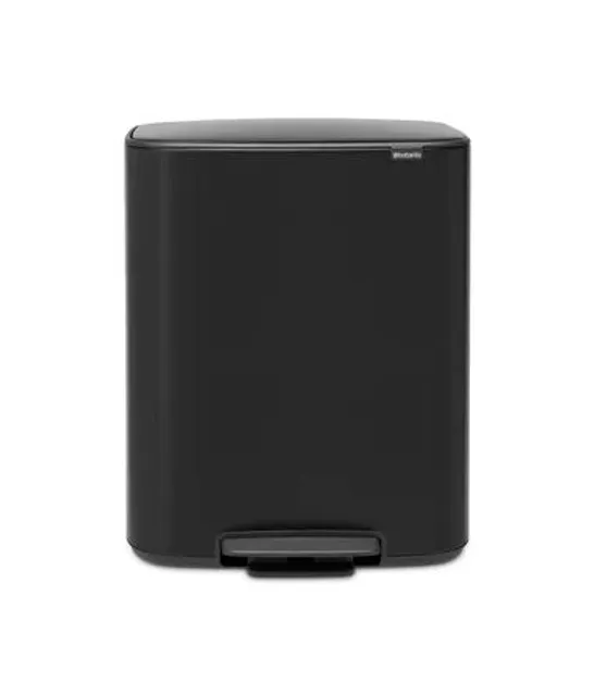 BOXED BRABANTIA BO 30 LITRE X 30 LITRE PEDAL BIN WITH 2 INNER COMPARTMENTS.