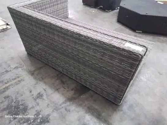 DESIGNER GREY RATTAN CORNER SOFA SECTION