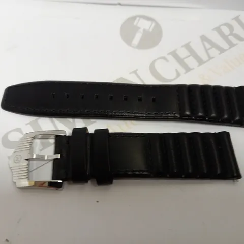 MARLOE WATCH COMPANY BLACK LEATHER STRAP