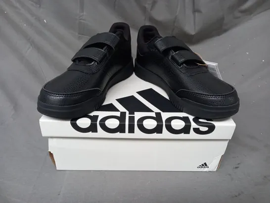 BOXED PAIR OF ADIDAS TENSAUR SPORT 2.0 SHOES IN BLACK SIZE 4.5