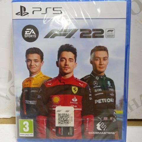 SEALED F1 22 PLAYSTATION 5 GAME 