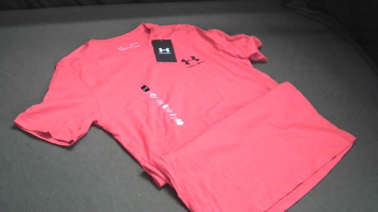 UNDER ARMOUR LOOSE RED TEE - SM