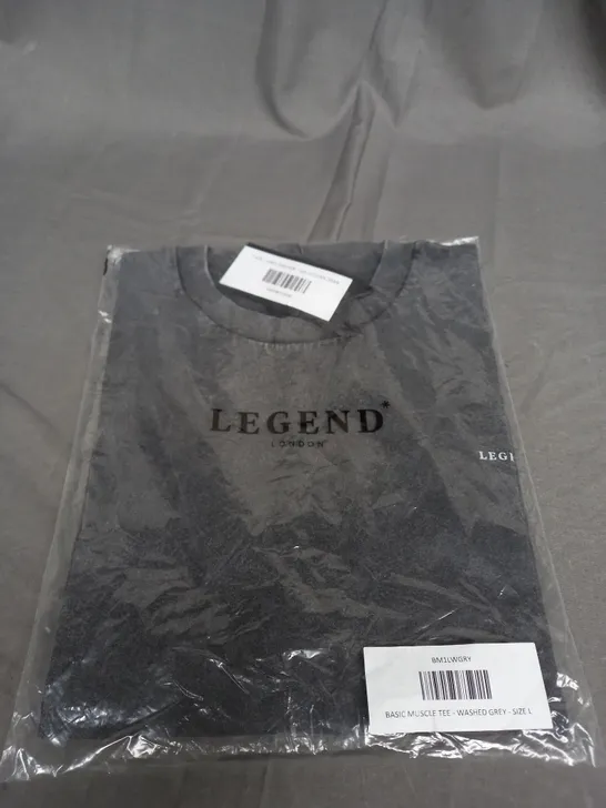 BAGGED LEGEND BASIC MUSCLE TEE - SIZE L