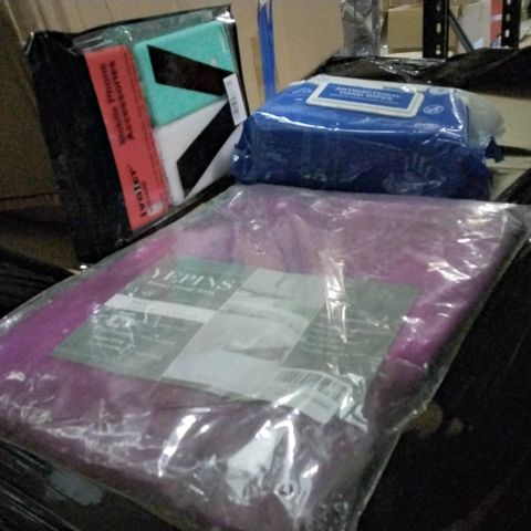 PALLET OF APPROXIMATELY 7 BOXES OF ASSORTED ITEMS INCLUDING 90S QUIZ GAME, ANTIBACTERIAL HAND WIPES, IVOLER VGUARD PHONE CASES, YEPINS DUVET COVER SETS