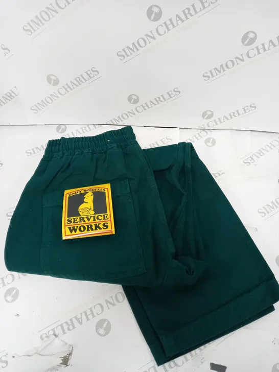 DAILY SPECIAL SERVICE WORKS GREEN WORKPANTS - S