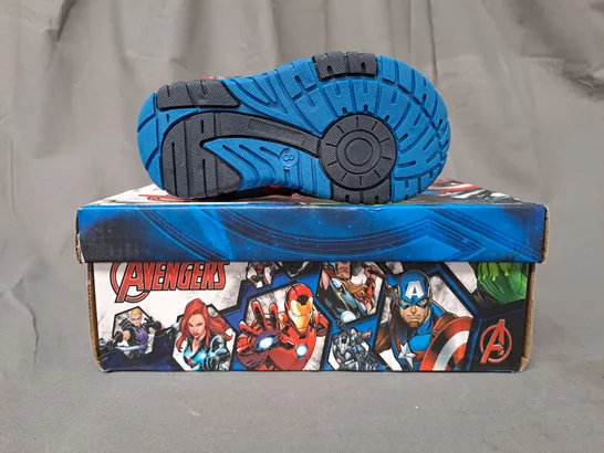 BOXED PAIR OF MARVEL AVENGERS SANDALS FOR KIDS IN MULTICOLOUR UK SIZE 8