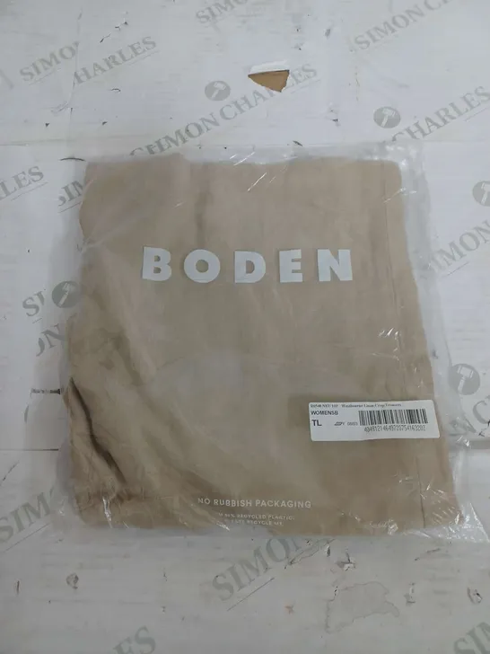 SEALED BODEN WESTBOURNE LINEN CROP TROUSERS - 10P