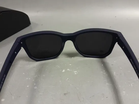 PRADA POLARISED GLASSES WITH NAVY FRAMES IN CASE