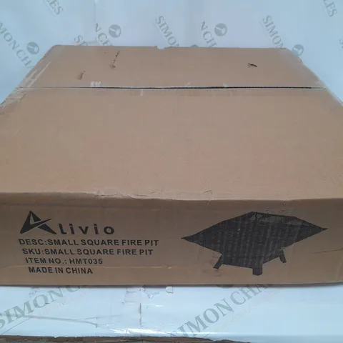 BOXED ALIVIO SMALL SQUARE FIRE PIT